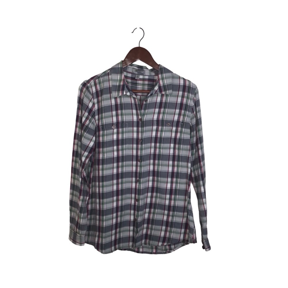 Hornytoad Mixologist Organic Cotton Button Front Long Sleeve Shirt Size Small.